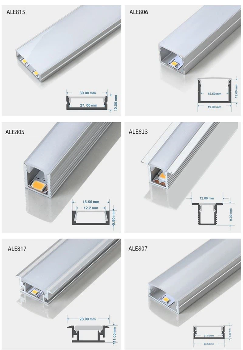 2. aluminium channel for led strip lighting