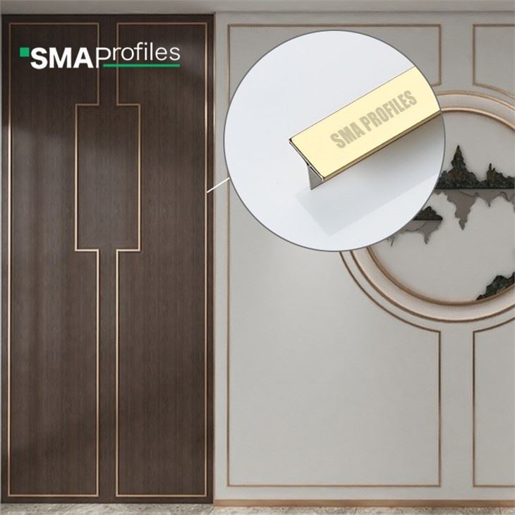 stainless steel T profile for wall